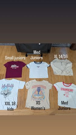 Big Girls/Juniors tops- lot of 6