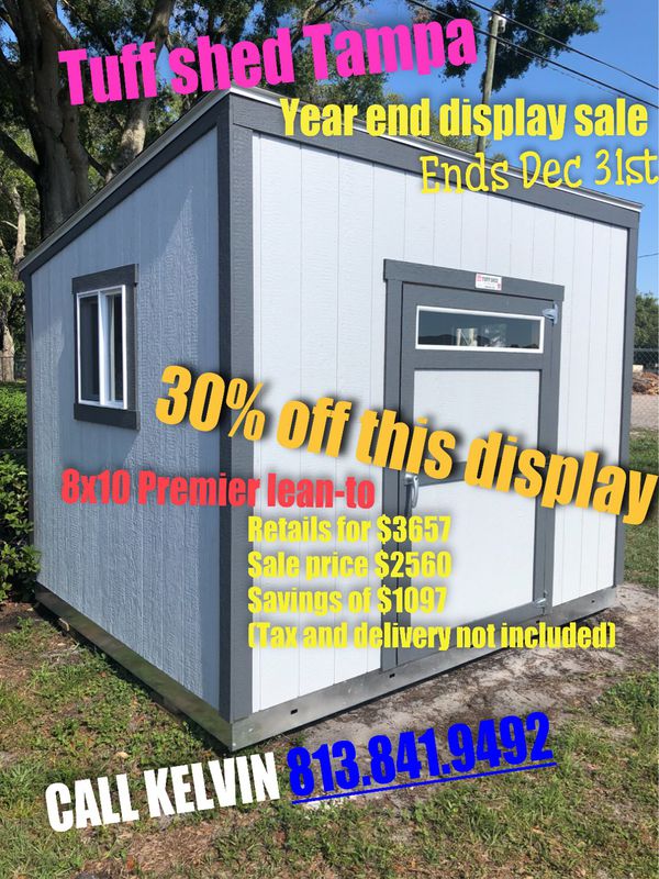 tuff shed 8x10 premier lean2 for sale in tampa, fl - offerup