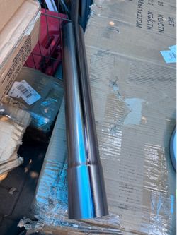 2.5 in. OD to 2.65 in. ID 18 in. Exhaust Tubing Straight Pipe