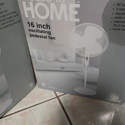 House. To. Home. 16. inch. Oscillating. Pedestal. Fan. New