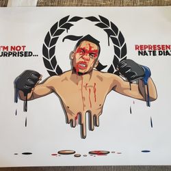 Nate Diaz Poster Sealed $20