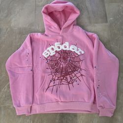 Pink Sp5der Hoodie Brand New Size Medium 