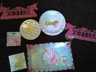 Unicorn party supplies