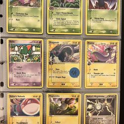 34 Vintage Rare/Uncommon Pokemon Delta Species in Near Mint Condition (Holon Scientist Stamped Holo)