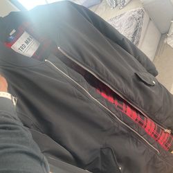 Trade Mrk Black Divided Long Jacket