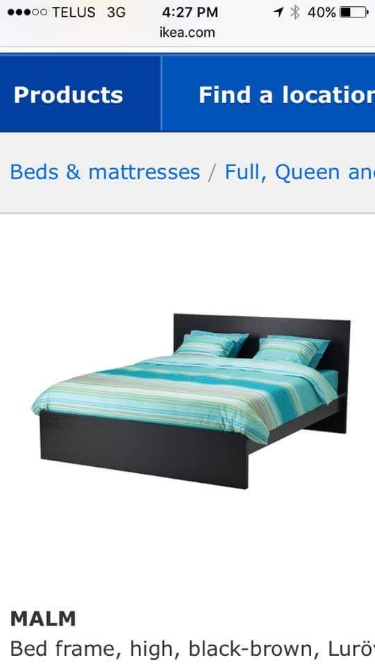 Ikea queen size bed Frame