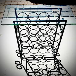 Beautiful Glass Wine Rack For Sale!!!!