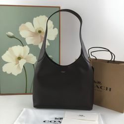 COACH Brooklyn Tote Bag CU068 Dark Brown