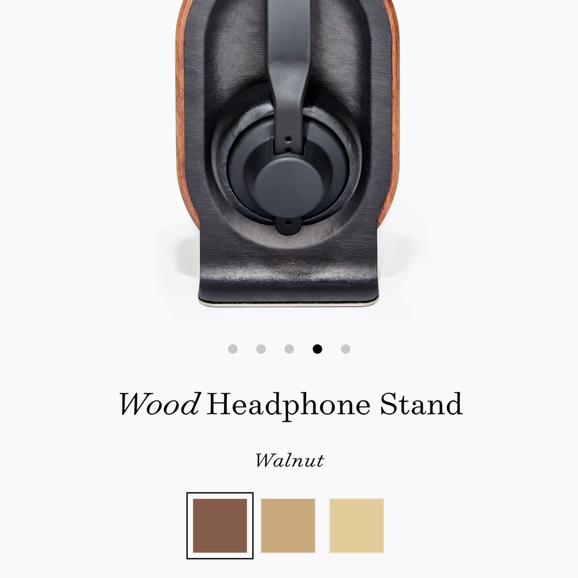 Grovemade Wooden Headphone Stand - Walnut