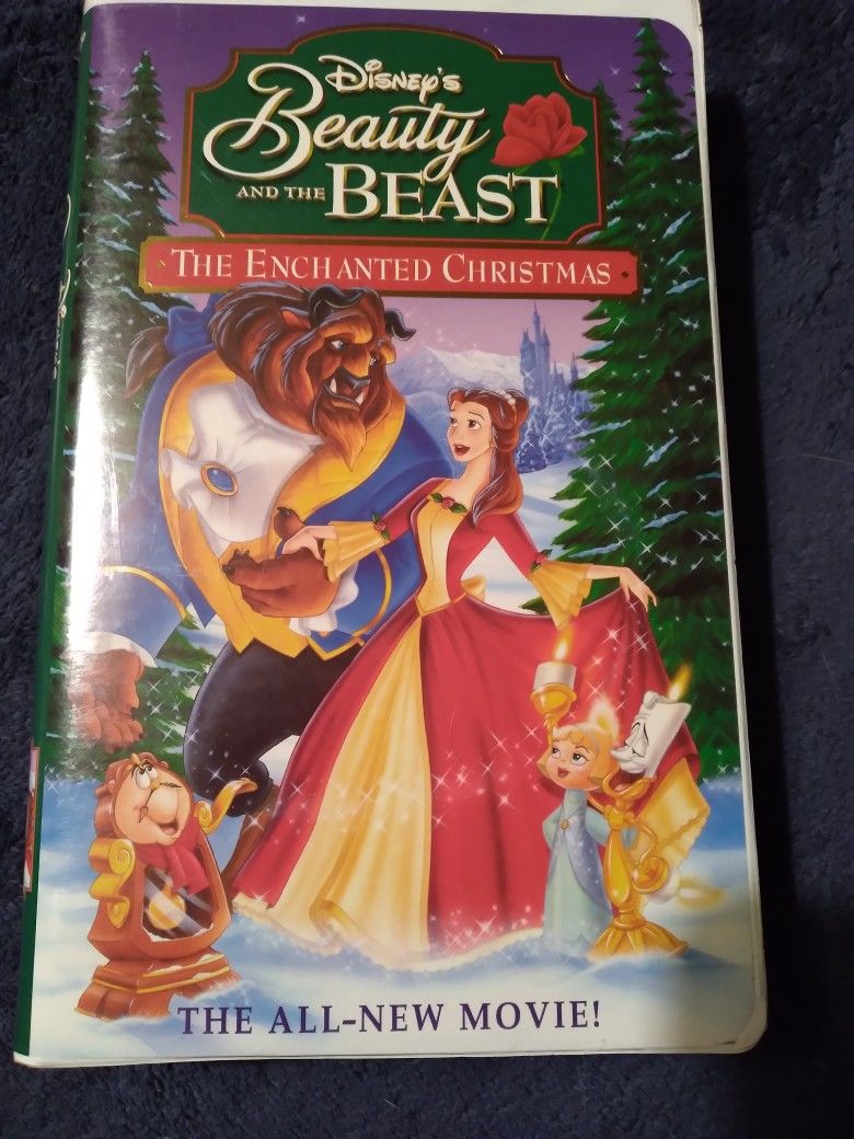 Beauty And The Beast The Enchanted Christmas New VHS Tape.