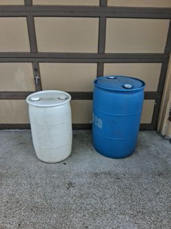 $10 Each Heavy Duty Plastic Barrels 