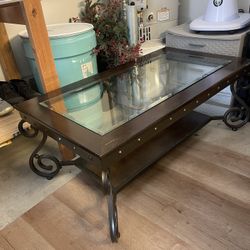 Wood Coffee Table COMBO w/ 2 End Tables 