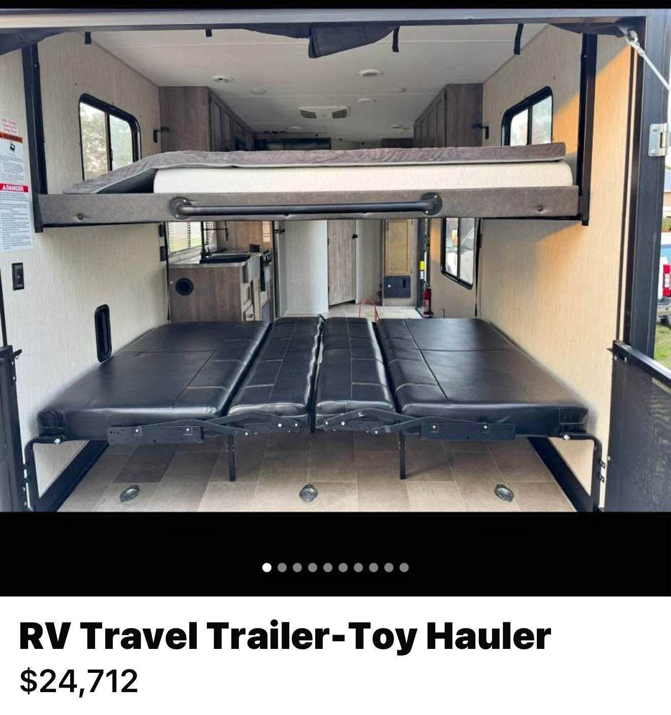 RV Travel trailer -Toy Hauler