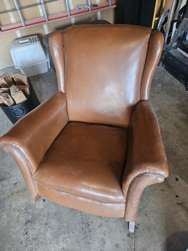 Faux Leather Oversized Rocker