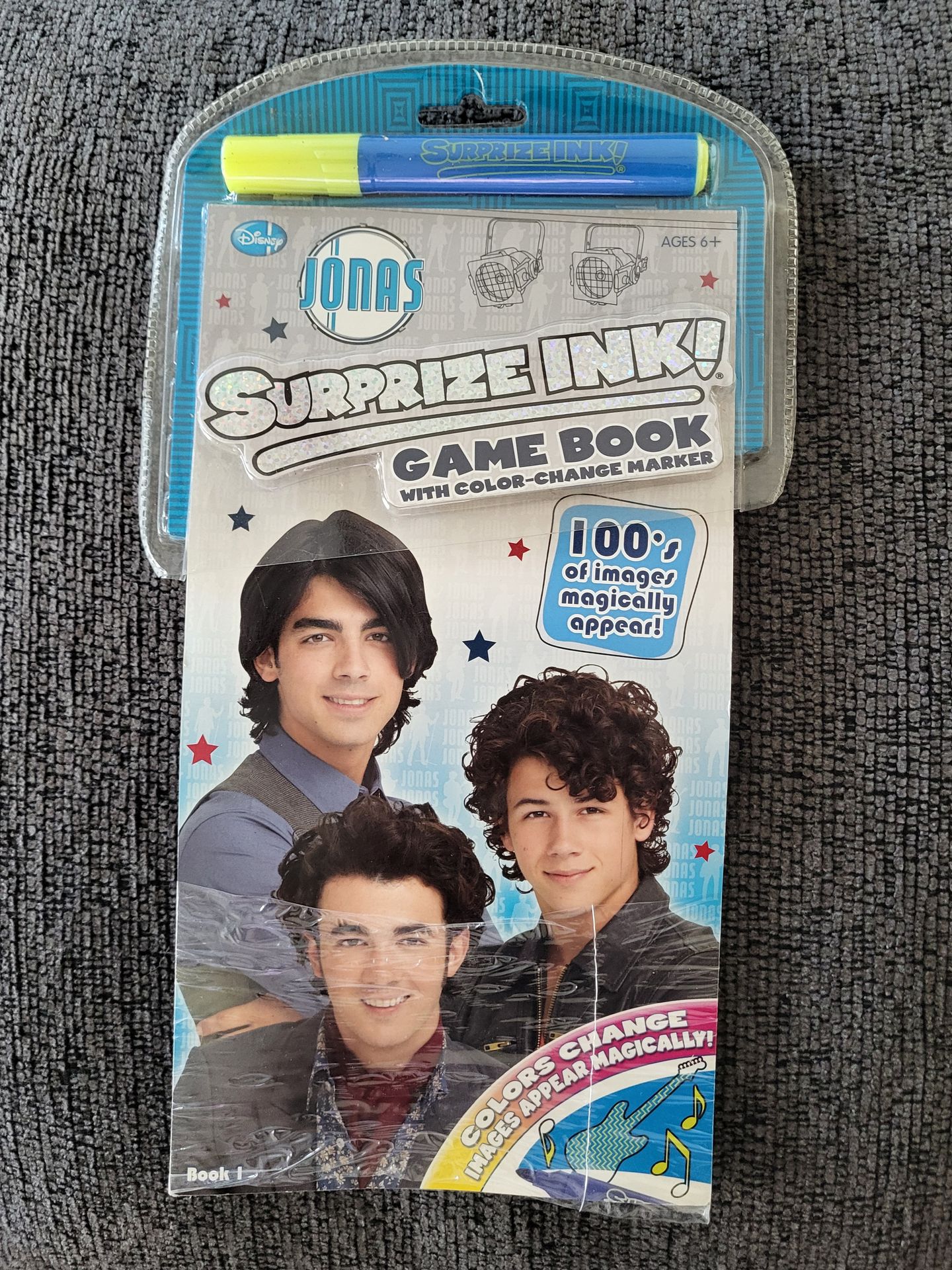 Vintage Disney Jonas Brothers Suprise Ink Game Book