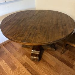 Luxury Dining Table Matching Set Wood Tones