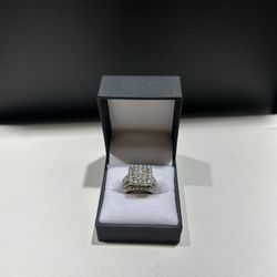 14K White Gold Engagement Diamond Ring Size 6 