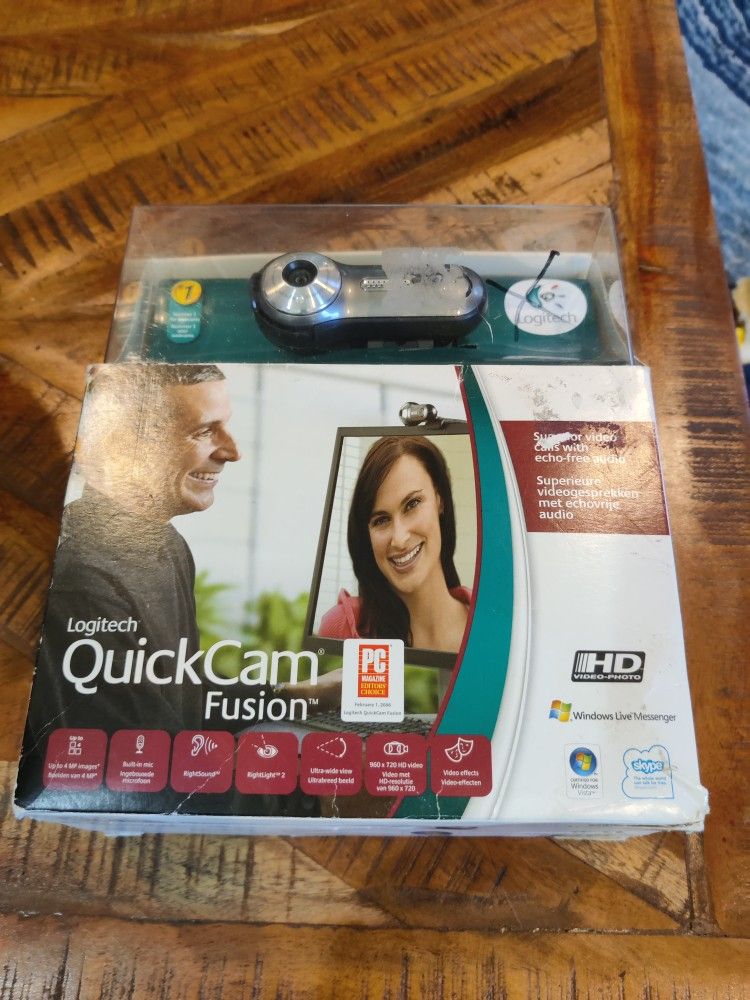 Logitech Quickcam Fusion Webcam New