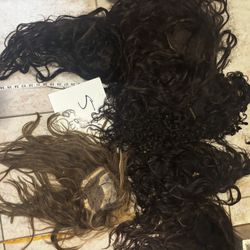 6 bundle wig color curly and straight hair extensions 