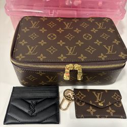 Louis Vuitton Make Up Case , YSL Card Case , LV Key Chain 