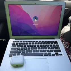 2017 MacBook Air With Air Pods 4 Pros
