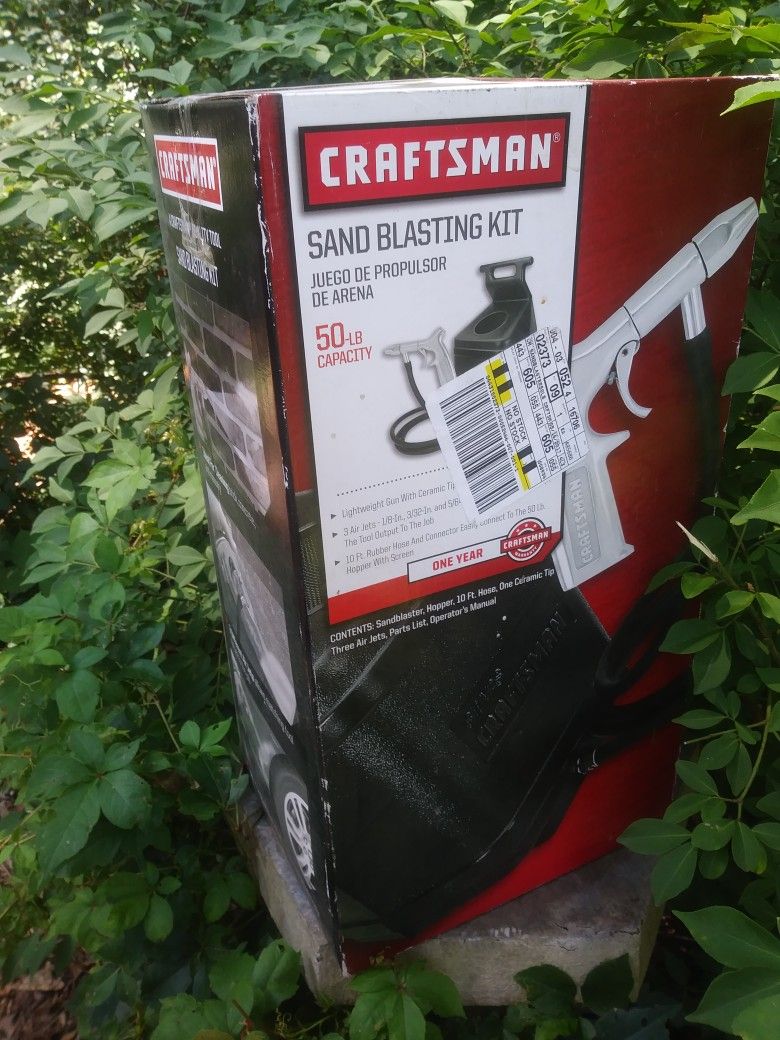 New Craftsman Sand Blasting Kit