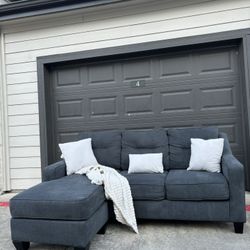 Small Dark Grey Sectional