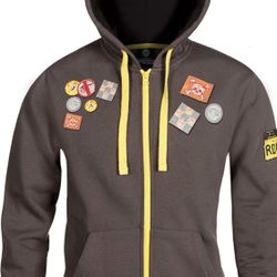 J INX Overwatch Ultimate Roadhog Men's Gamer Zip-Up Hoodie