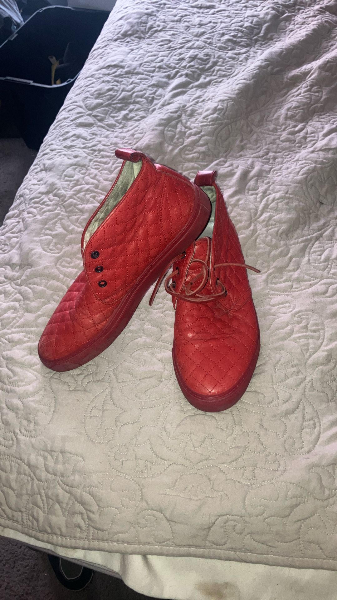 Del Toro Red Leather Shoes