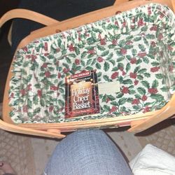 1996 VINTAGE LOGERBERGER HOLIDAY CHEER BASKET 