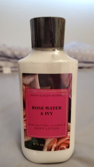 Photo Bath & Body Works Brand NEW Rose Water & Ivy Shea Butter + Vitamin E Body Lotion 8 oz/ 236 mL