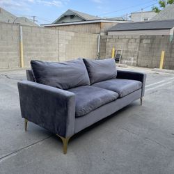 MCM Gray Suede Couch Great Condition