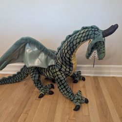 Huge Melissa And Doug Giant Winged Dragon Plush 36inches