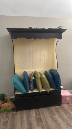 Handcrafted custom bench black