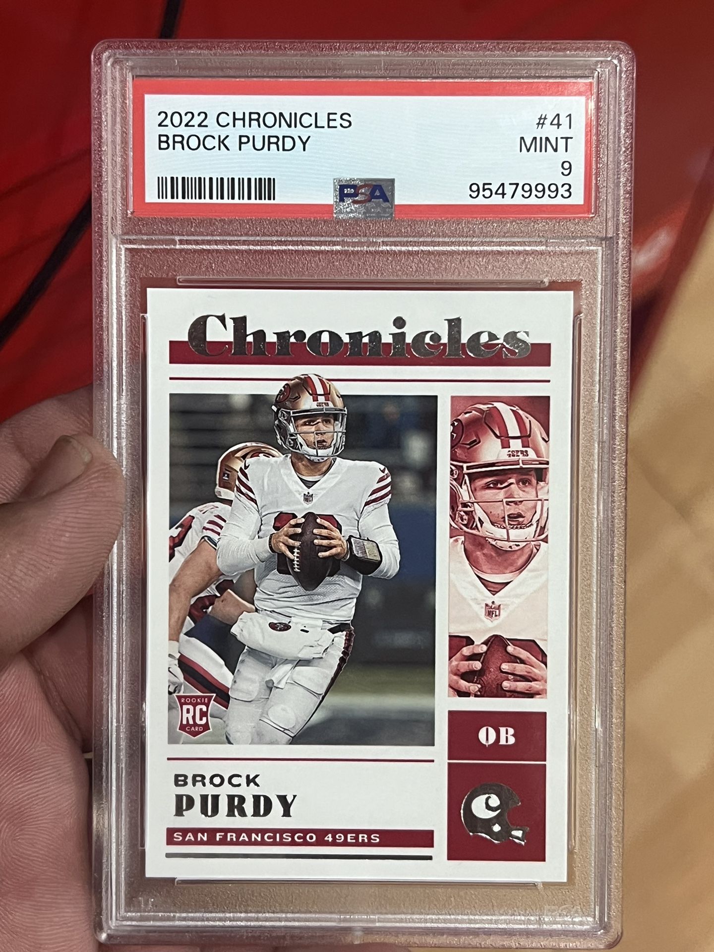 2022 CHRONICELES BROCK PURDY PSA MINT 9