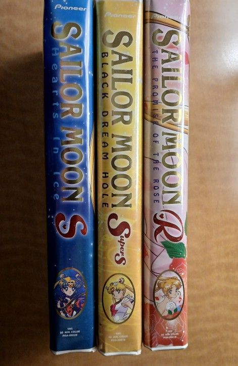 Sailor Moon 3 VHS Tapes Set