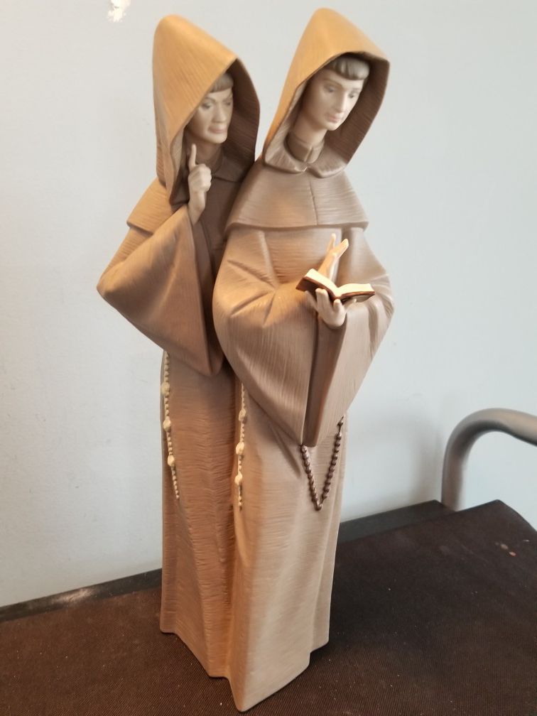 Lladro Two Monks Figurine