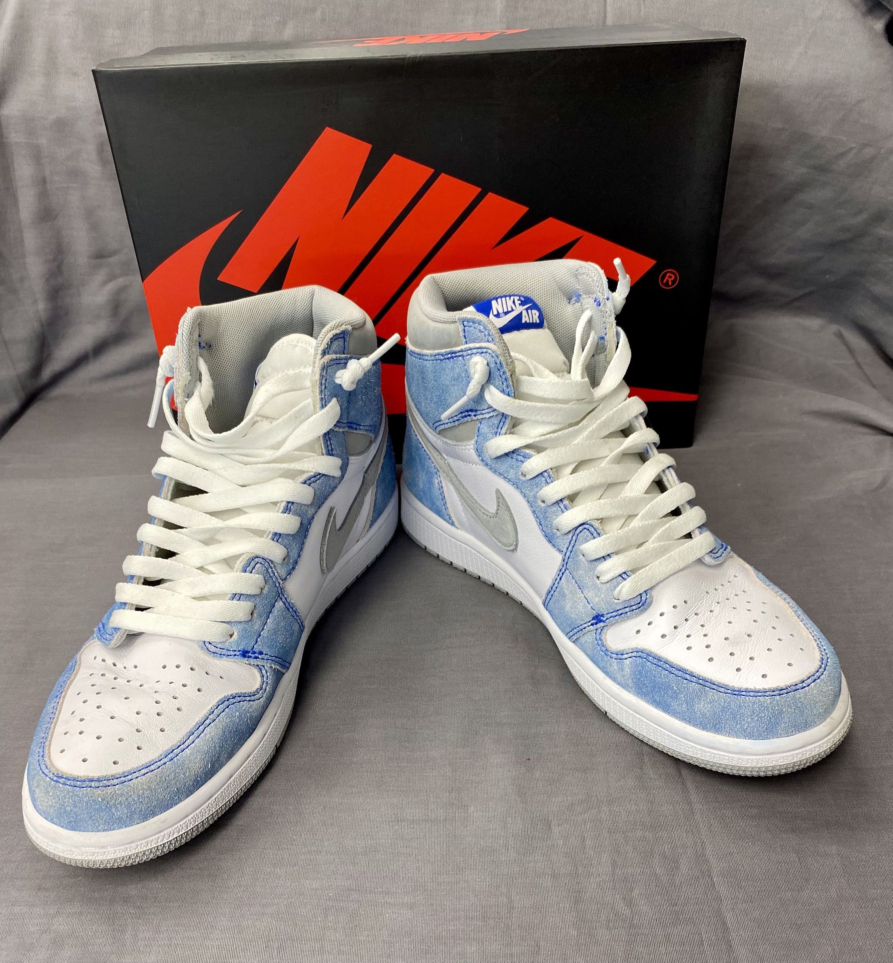 Nike Air Jordan 1 Retro High OG Hyper Royal/White 555088-402 Size 9 Used W/Box