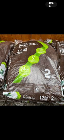 30 BROWN PREMIUM MULCH 2.0 CUBIC FEET