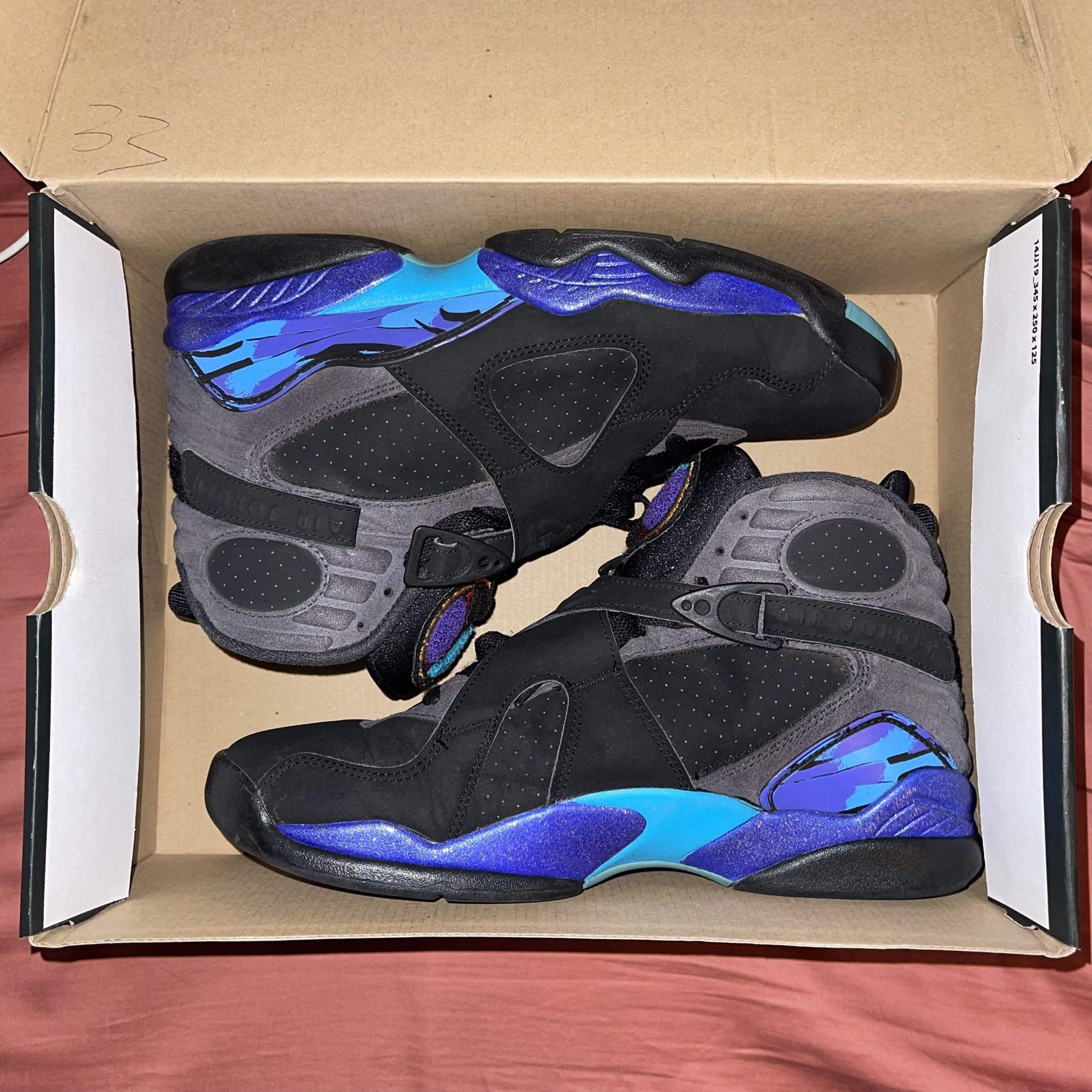 Size 9.5 - Air Jordan 8 Retro Aqua 2015