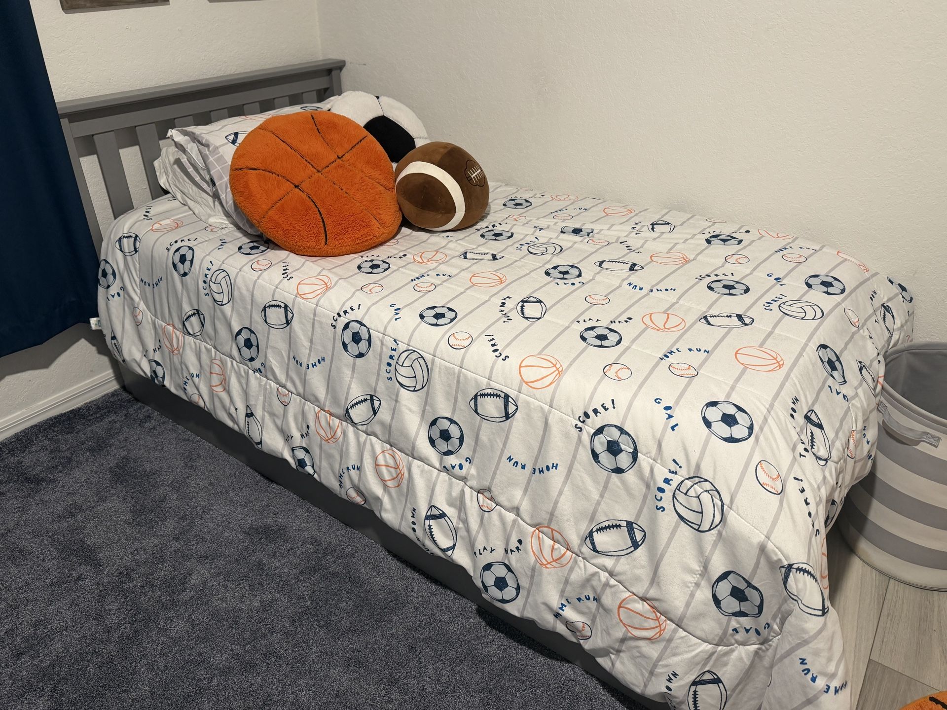 Kid Toddler Bed with Trundle