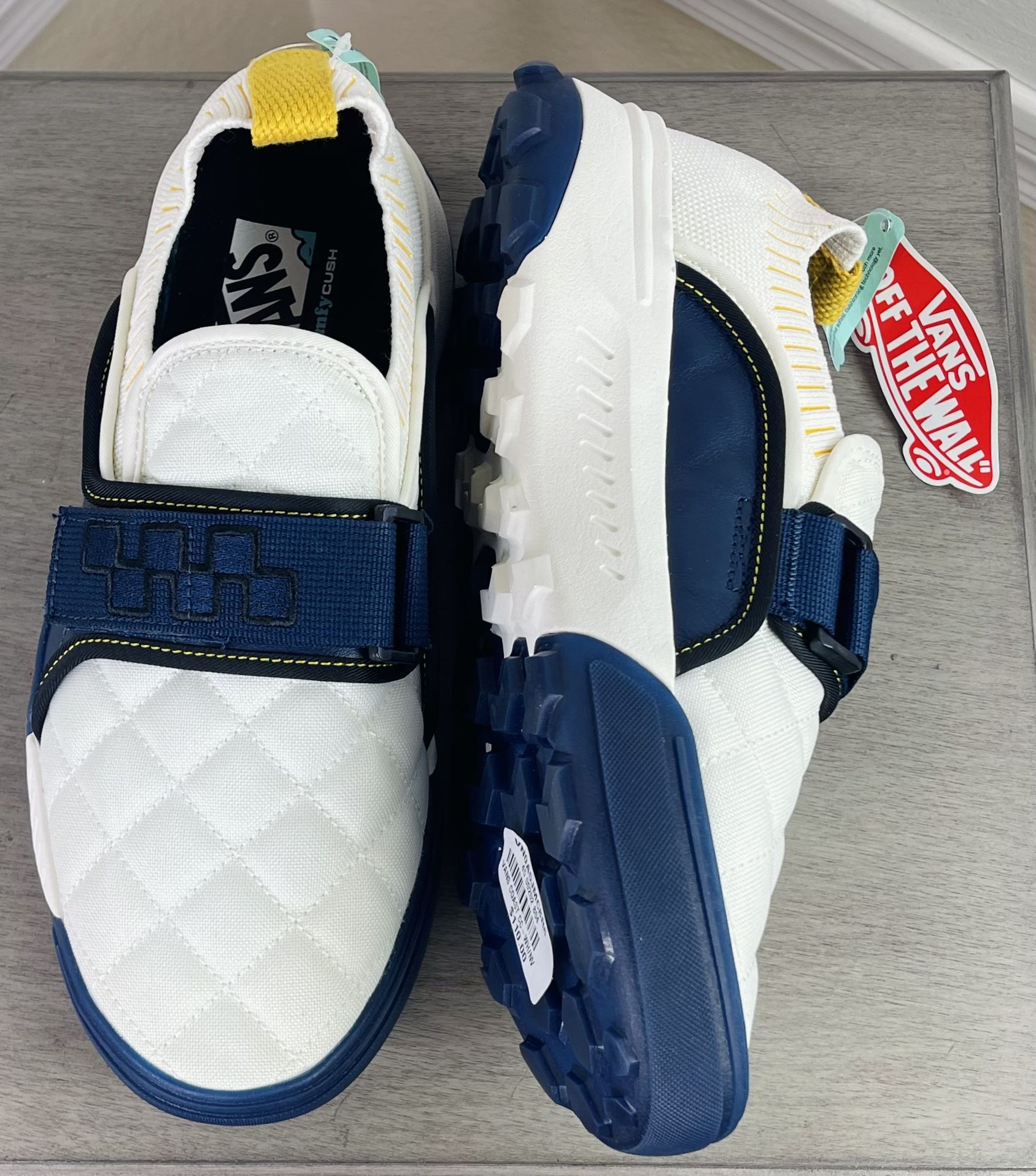 Vans Mens Size 9 Varsity Marshmallow Coast CC  Slip On Dress Blues Cush Shoes Vans Vans Coast CC Shoes Mens Size 9 Marshmallow Blue  main image 3