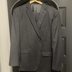 Perry Ellis - Solid Grey - Suit
