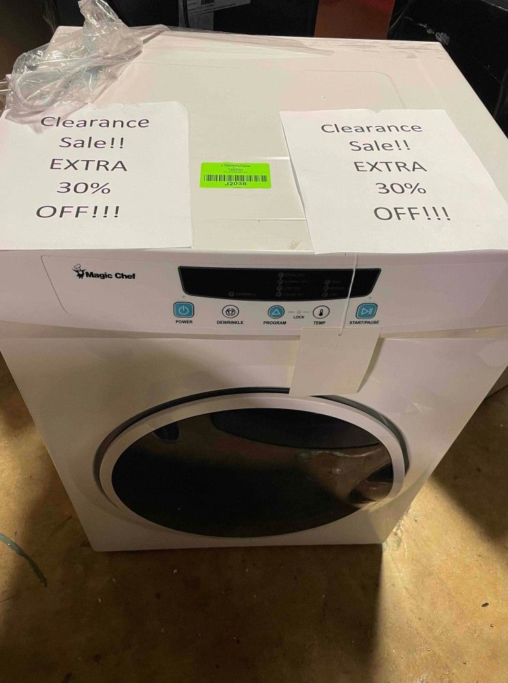 MAGIC CHEF MCSDRY35W Compact 3.5 cu. ft. Dryer 89