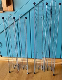 1990s vintage Atlantic Chrome CD Holder Rack