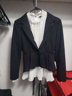 Dress Shirt & Blazer (SIZE SMALL)