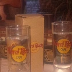 1980 Hard Rock Cafe Lake Tahoe Shot Glasses