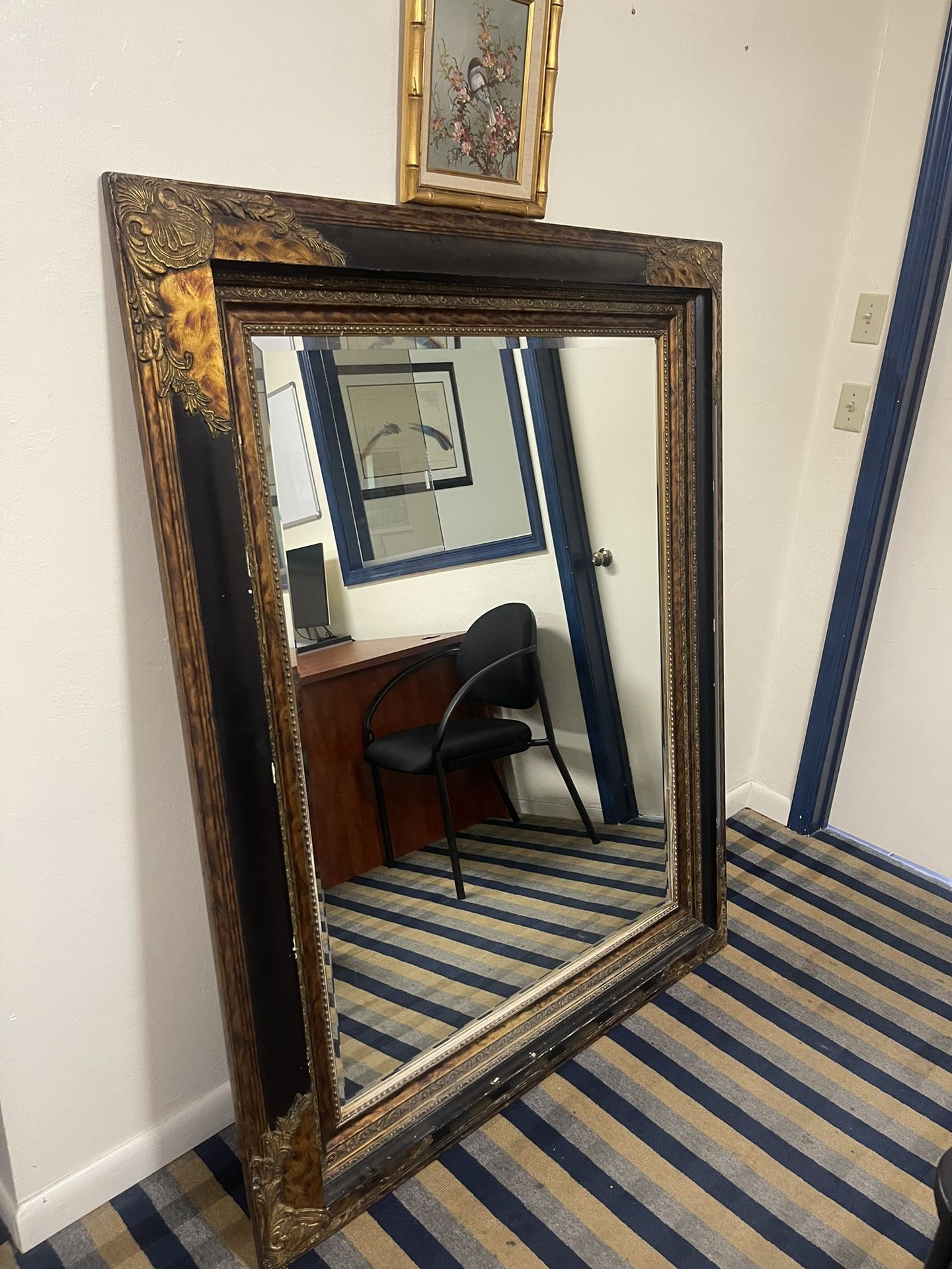 Antique Wood Mirror