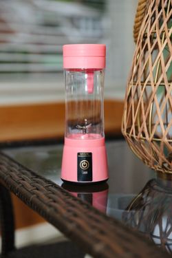 Pink portable Blender