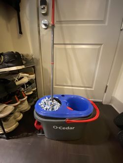 O-Cedar RinseClean Spin Mop With Bucket